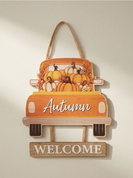 Sinsay - Fali dekoráció – autó „Autumn Welcome” felirattal - többszínű