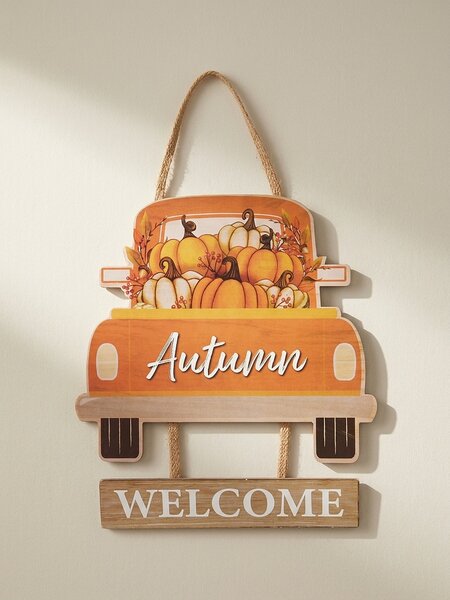 Sinsay - Fali dekoráció – autó „Autumn Welcome” felirattal - többszínű