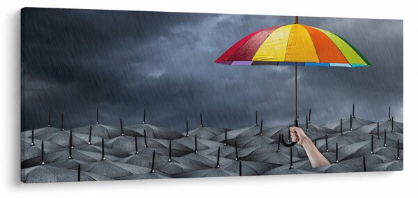 Kép - Esernyők (120x50 cm)