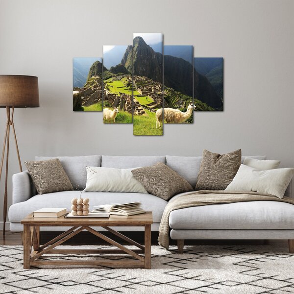 Kép - Lámák Machu Picchuban (150x105 cm)