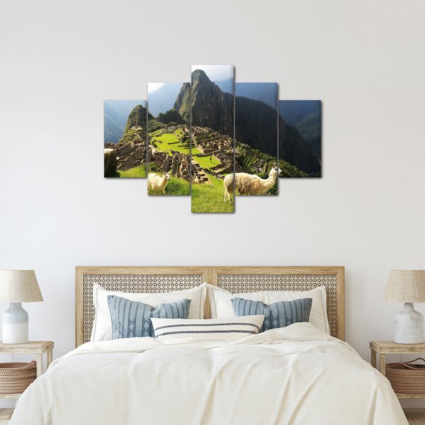 Kép - Lámák Machu Picchuban (150x105 cm)