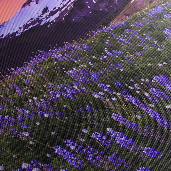 Kép - Vulkán és a virágok (120x50 cm)