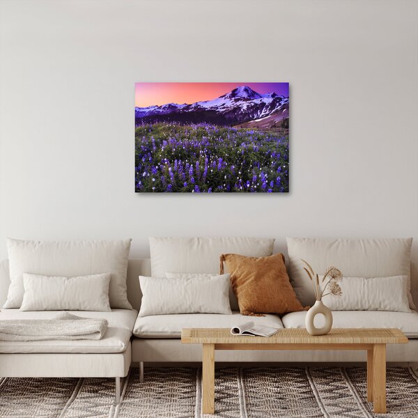 Kép - Vulkán és a virágok (70x50 cm)
