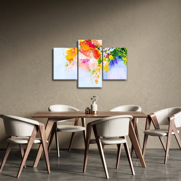 Kép - Virágok, festmény (90x60 cm)