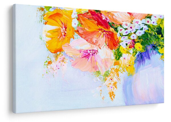 Kép - Virágok, festmény (90x60 cm)