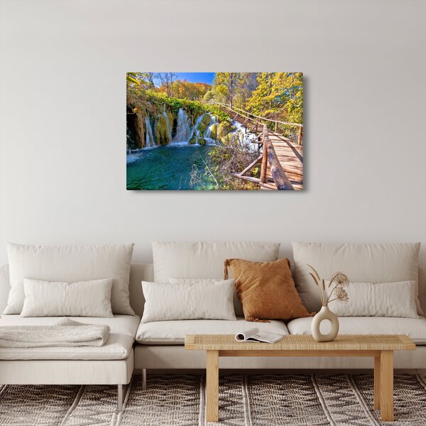 Kép - Bejárat a vízesésekhez (90x60 cm)