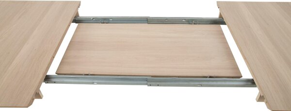 Asztal Norsica Evasoni 101, 75x100cm, Fehérített tölgy, Tölgy