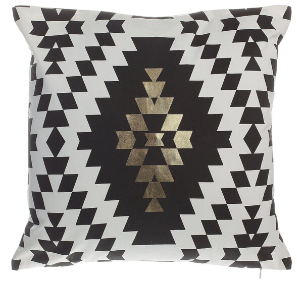 2 db díszpárna COLEUS Pamut 45 x 45 cm Fekete Geometrikus mintás