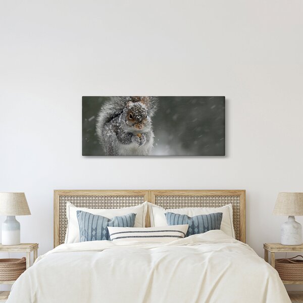 Kép - Mókus télen (120x50 cm)