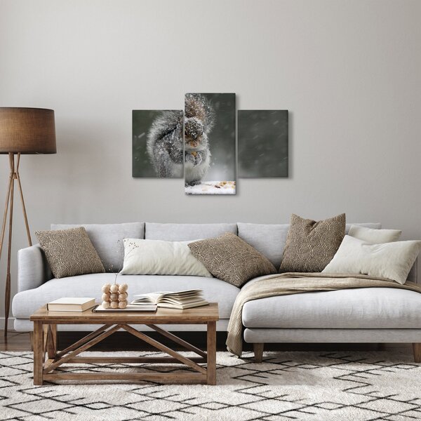 Kép - Mókus télen (90x60 cm)