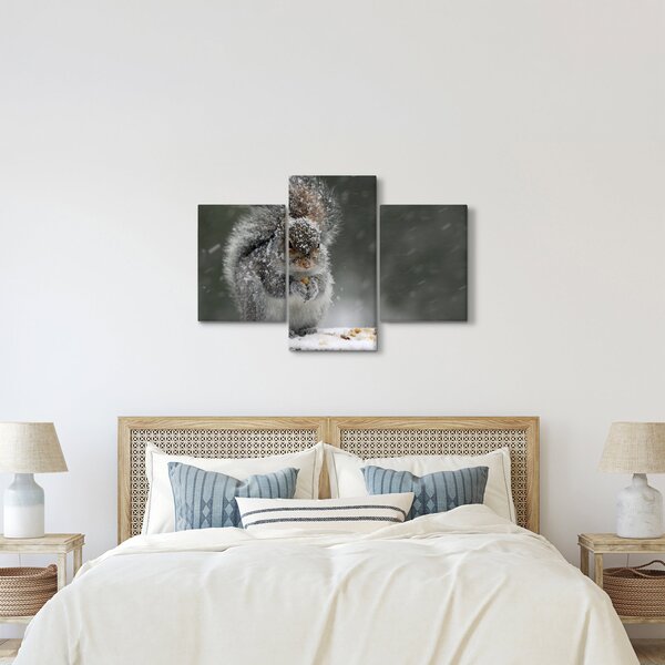 Kép - Mókus télen (90x60 cm)
