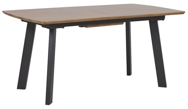 Kihúzható étkezőasztal SALVADOR Sötétbarna 160/200 cm 90 cm