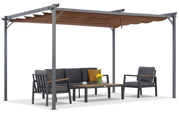 Barna La Palma 3x3m Garden Point terasz pergola