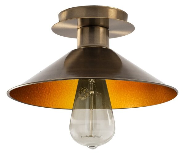 Bronzszínű mennyezeti lámpa fém búrával ø 24 cm Berceste – Opviq lights