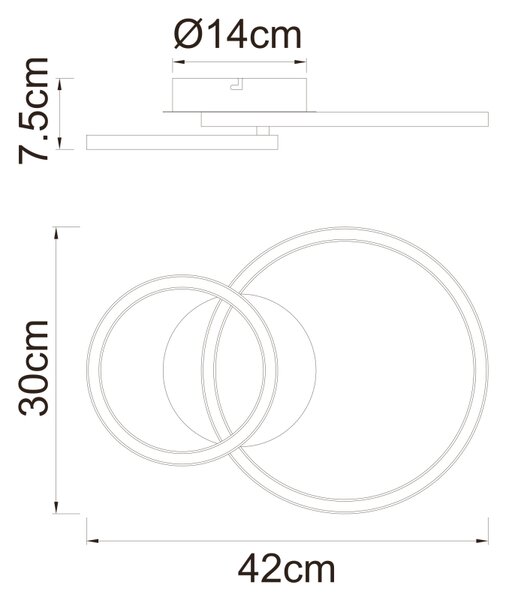 GLOBO REGGY 67238-18 Mennyezeti lámpa