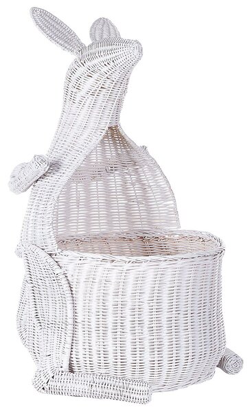 Gyerekkosár Kenguru KAPITI Rattan Fehér