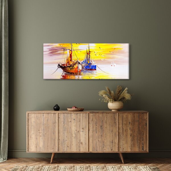 Kép - A csónak festménye (120x50 cm)