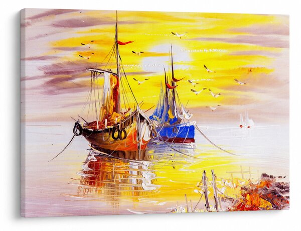 Kép - A csónak festménye (70x50 cm)