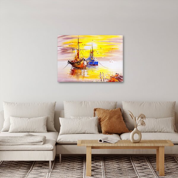 Kép - A csónak festménye (70x50 cm)
