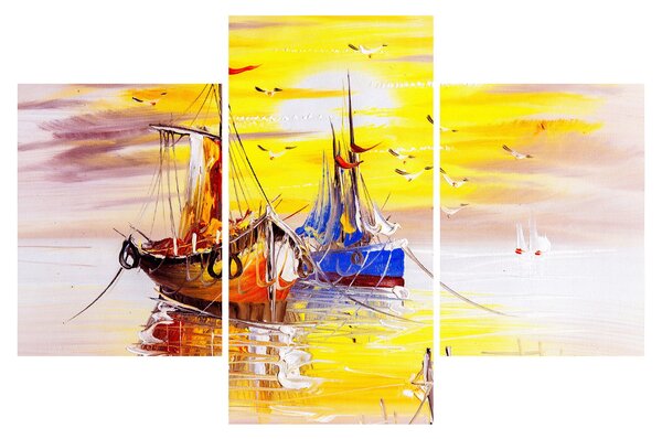 Kép - A csónak festménye (90x60 cm)