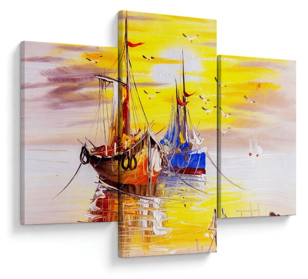 Kép - A csónak festménye (90x60 cm)