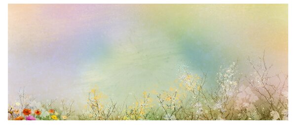 Kép - Festett rét 2 (120x50 cm)