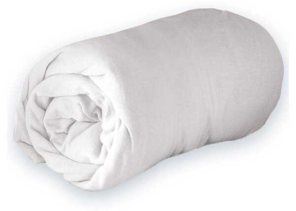 Fehér gumis jersey lepedő 160x200 cm Jersy – douceur d'intérieur