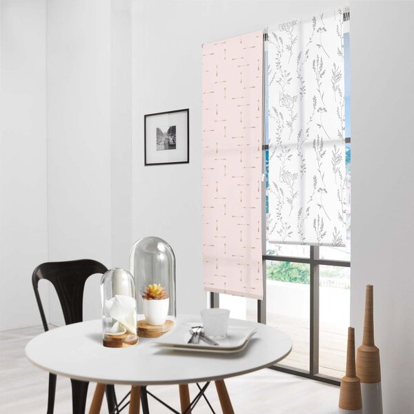Fehér textil roló 60x180 cm Forelista – douceur d'intérieur