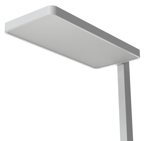 Arcchio LED álló világítás Timon, 54W, ezüst, magasság 195 cm, dimmelhető, Alu / szürke / cink, Dolgozószoba / Iroda, Alumínium, Modern