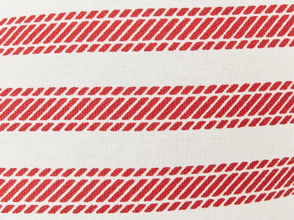 2 db díszpárna RUBIA Pamut 45 x 45 cm Piros Csíkos