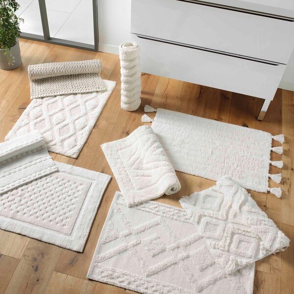 Fehér fürdőszobai kilépő 50x80 cm Minatis – douceur d'intérieur