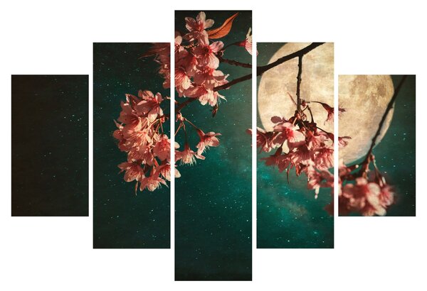 Kép - Sakura teliholdkor (150x105 cm)