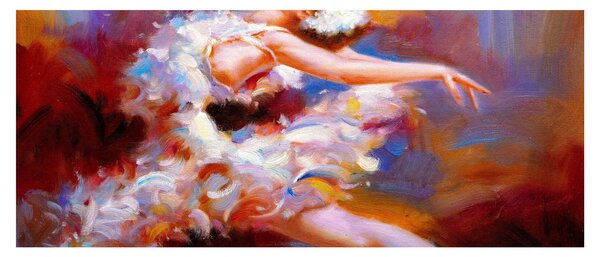 Kép - Balerina, festmény (120x50 cm)