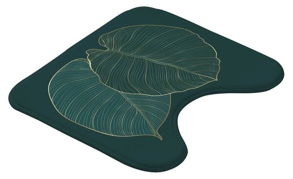 Sötétzöld fürdőszobai kilépő WC-hez 45x45 cm Jade – douceur d'intérieur