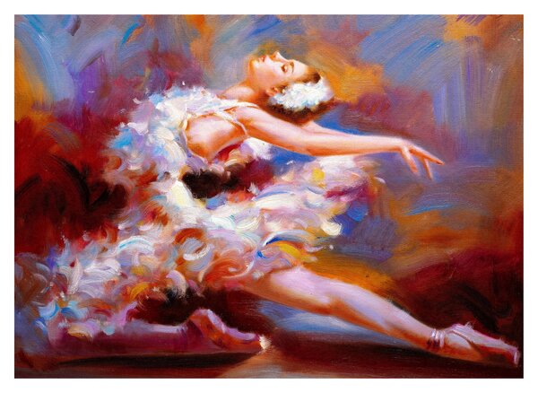 Kép - Balerina, festmény (70x50 cm)