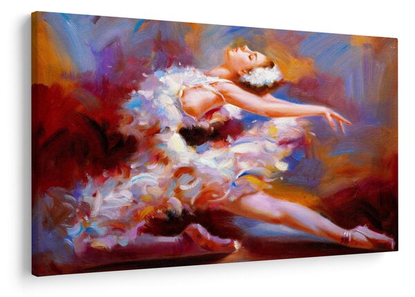 Kép - Balerina, festmény (90x60 cm)