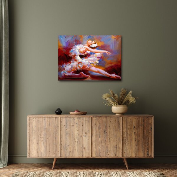 Kép - Balerina, festmény (70x50 cm)