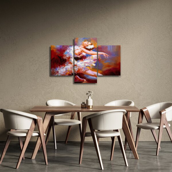 Kép - Balerina, festmény (90x60 cm)