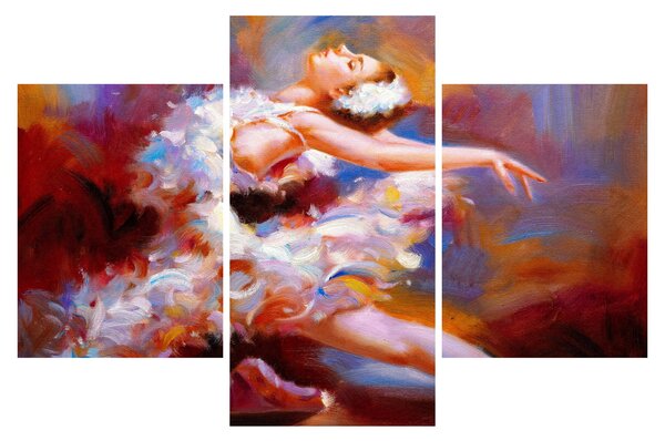 Kép - Balerina, festmény (90x60 cm)