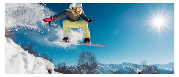 Kép - Snowboardos (120x50 cm)