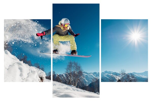 Kép - Snowboardos (90x60 cm)