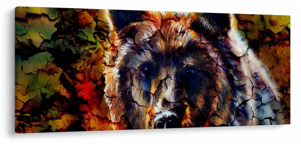 Kép - Medve, festmény (120x50 cm)