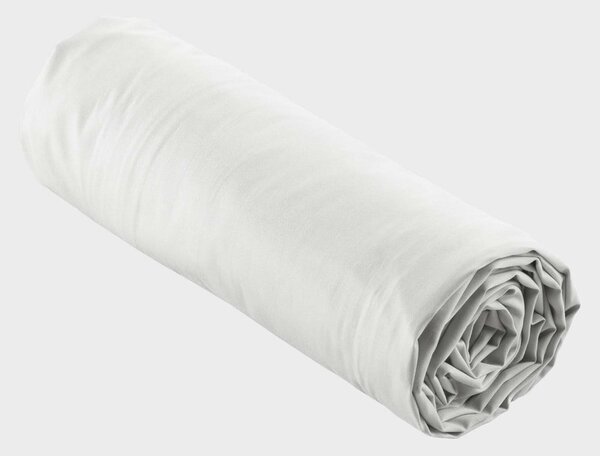 Fehér gumis pamut-perkál lepedő 160x200 cm Percaline – douceur d'intérieur