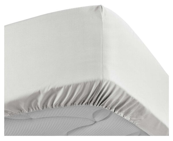 Fehér gumis pamut-perkál lepedő 160x200 cm Percaline – douceur d'intérieur