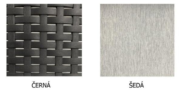 Avenberg IBERIA Nagy rattan szett - fekete rattan