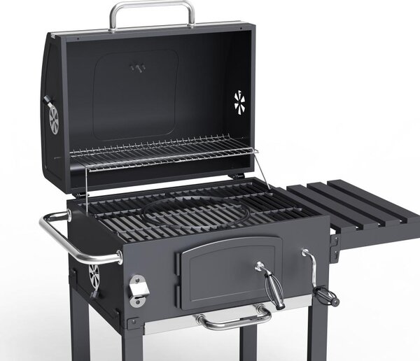 Multifunciós Avenberg GENIUS BBQ grill + öntöttvas rostély + öntöttvas grill lap + pizzakő