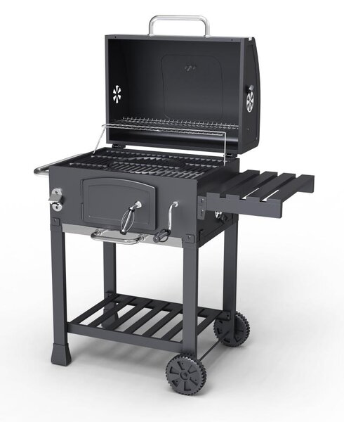 Multifunciós Avenberg GENIUS BBQ grill + öntöttvas rostély + öntöttvas grill lap + pizzakő