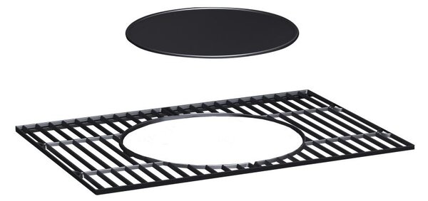 Multifunciós Avenberg GENIUS BBQ grill + öntöttvas rostély + öntöttvas grill lap + pizzakő