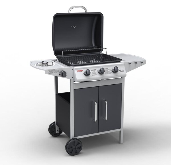 Avenberg BOSTON Gázgrill BBQ oldalsó égővel