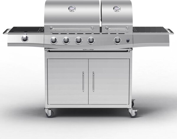 Avenberg LINCOLN Gázgrill rozsdamentes acélból és oldalsó + INFRA égővel
